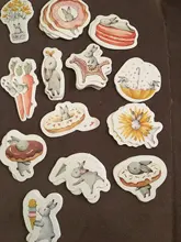 Mohamm mes liebre lindo hojas para diario Mini pequeña bala decoración Kawaii pegatinas Scrapbooking agenda de papelería