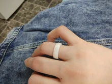 JeeMango-Anillos de cerámica de corte blanco y negro para mujer, joyería clásica, Anillos de compromiso de boda para mujer, Anneaux, Anillos JR18014