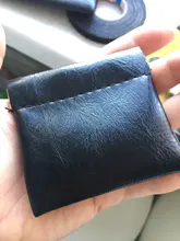 Monedero de cuero de PU de piel de oveja sintética para hombre y mujer, Mini cartera corta para cambio de dinero, portatarjetas, novedad