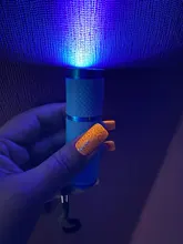 Mini lámpara portátil UV 9 LED Morado para secado de uñas, linterna para esmalte de uñas en Gel artístico, herramientas de máquina