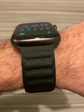 Correa de cuero para Apple watch, correa de 44mm, 40mm, 38mm, 42mm, 1:1, Original, con lazo magnético, iWatch seires 5 4 SE 6