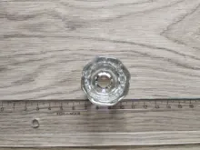 Taza de cristal para uñas, recipiente transparente para polvo acrílico líquido, herramienta de diseño de Nail Art GL1606, 1 ud.