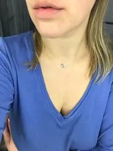 Collar de hilo de pescar transparente para mujer, gargantilla de diamantes de imitación, colgante de cadena Invisible, joyería femenina