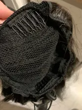 Extensiones de cabello humano con Coleta, coleta con Clip, coleta recta, Remy, brasileño, para Afroamericana