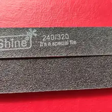 10 unids/lote negro de madera lijado archivos esmalte de uñas pulido bloques de 240/320 granos de uñas de tiras de doble cara para manicura