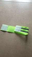 2 uds. De bandas reflectantes intermitente de seguridad, brazalete que brilla en la oscuridad, para correr de noche, caminar, andar, ciclismo, correr