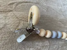 Bebé chupete Clip Cadena de madera titular chupete Clips Correa pezón titular para bebé botella Clip cadena