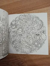 24 páginas de la edición en inglés de bosque encantado libros para colorear para adultos niños Anti estrés pintura dibujo arte coloración libro
