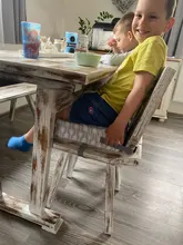Asiento elevador ajustable para silla infantil, cojín para comedor silla de paseo extraíble