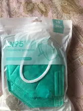 5-100 Uds Color verde KN95 FFP2 cara Mascarilla FPP2 Mascarilla reutilizable boca máscaras de protección KN 95 FFPP2 Maske de filtro