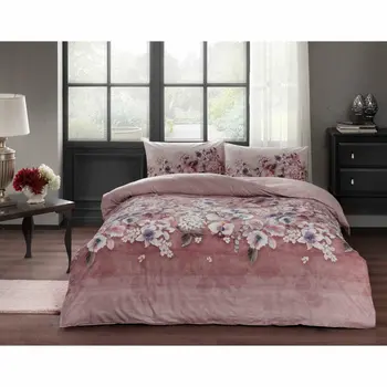 Tac Textile Ranforce Liza Soft Feel Hypoallergenic % 100 Cotton 4 Pieces Double Duvet Cover Set with Flat Sheet vıolet pınk
Tac Textile Ranforce Liza Soft Feel Hypoallergenic % 100 Cotton 4 Pieces Double Duvet Cover Set with Flat Sheet vıolet pınk