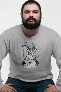 Angemiel Wear Gentleman Cat Gray Men 'S Sweatshirt 
Angemiel Wear Gentleman Cat Gray Men 'S Sweatshirt