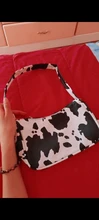 Bolso versátil sencillo para mujer, cartera juvenil de piel sintética con estampado de vaca, Bolso pequeño de hombro para viaje diario