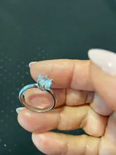 Venta en una pérdida. Anillo de oro blanco de 18K para mujer, con certificado, de lujo, 2,0 CT, banda de boda de diamantes de laboratorio, plata 925, LR168