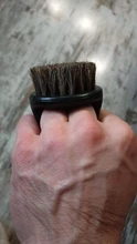 Cepillo de afeitar de piel de jabalí salvaje para hombre, utensilio de limpieza Facial para barbería, herramienta de afeitar con mango