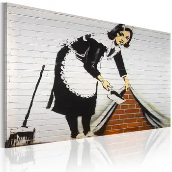 Picture-woman cleaning (Banksy) - 60x40 cm 
Picture-woman cleaning (Banksy) - 60x40 cm