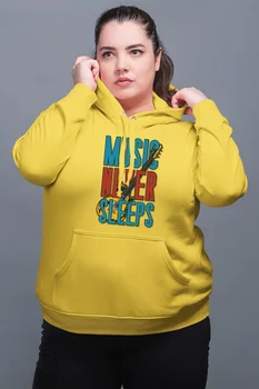 Angemiel Wear Music Never Sleeps Yellow Women 'S Hooded Sweatshirt 
Angemiel Wear Music Never Sleeps Yellow Women 'S Hooded Sweatshirt