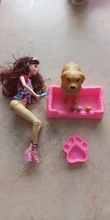 Barbies articulados de 11,5 pulgadas para niños, mascota que da nacimiento a cachorro, madre, 3 cachorros y perrera, accesorios de muñeca, juguete educativo gif