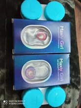 2 unids/par lentillas de disfraz de Halloween de Color de lente de contacto para los ojos lentes de Color rojo azul pequeño diablo Anime lente de contacto