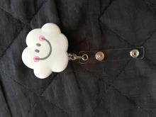 Enfermera-carrete de insignia retráctil con hermosas flores de silicona, 60cm, para estudiante, Enfermera, exposición, Tarjeta De Nombre, pecho, tarjeta de identificación, nuevo