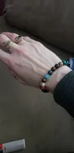 Pulsera de piedras naturales para hombre y mujer, brazalete de cuentas con sistema Solar, Chakra, Yoga, para amantes de los ocho planetas