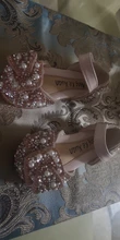 Zapatos de princesa brillantes para niños, zapatillas de perlas con diamantes de imitación para fiesta y boda, D487, 2020