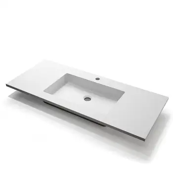 Wash Basin with worktop Alpha ST-ONE-120x50 cm-texture sintetic (smooth), hole for taps, various Colour and sine centered
Wash Basin with worktop Alpha ST-ONE-120x50 cm-texture sintetic (smooth), hole for taps, various Colour and sine centered