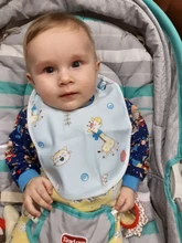 Baberos de dibujos animados Kawaii para niños pequeños, moda de eructo de Saliva para niños y niñas recién nacidos, alimentación impermeable, 1 unidad