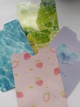 4 unids/pack patrón lindo RFID Anti-desmagnetización tarjetero para tarjetas bancarias Tarjeta de Identificación de caso funda para tarjeta de autobús de bolsa de papel de aluminio Protector de la tarjeta