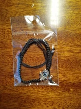 Tortuga elefante mano de Hamsa maldito azul ojo colgante de cuentas de vidrio rojo de la suerte cuerda trenzada pulsera de cadena para las mujeres los hombres con buena suerte