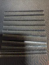 Conector de enchufe de cristal, 1x40P, 2,54mm, agujero redondo, hembra, hojalata de una sola fila, 40 Pines, 0,1 pulgadas, apilable, irrompible, PCB, IC, 10 Uds.