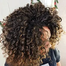Sintético de la onda profunda del pelo trenzado extensiones de 10 corto 3 unids/pack cabello ombré ondulado extensiones de pelo ondulado