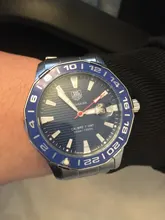 WAZ2114.BA0875-Reloj de pulsera para hombre, de cuarzo, de lujo, tonneau, Tourbillon automático, para negocios, Aquaracer