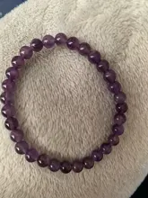 Pulsera con abalorios de amatista púrpura para hombre y mujer, cuentas de piedra Natural de 6mm/8mm/10mm, regalos de joyería