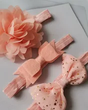 Diadema elástica de flores para bebé, accesorios de fotografía, 3 uds.