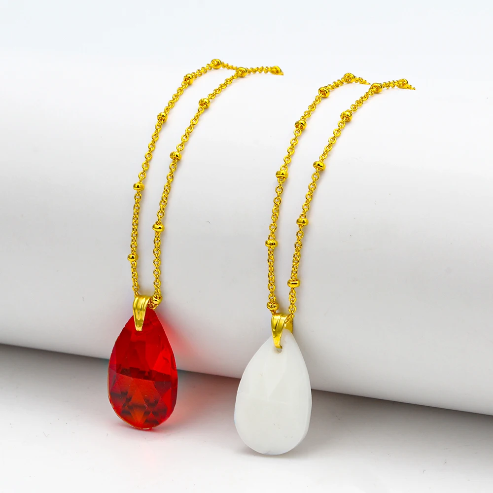 MEIBEADS 1pc Fashion Handmade Waterdrop Crystal Pendant Necklace Blue Red Pink Color Simple Elegant Necklace For Women
MEIBEADS 1pc Fashion Handmade Waterdrop Crystal Pendant Necklace Blue Red Pink Color Simple Elegant Necklace For Women