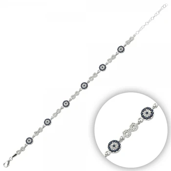 Silver 925 Sterling Zircon Cubic Zirconia Society Eye & Infinity Bracelet
Silver 925 Sterling Zircon Cubic Zirconia Society Eye & Infinity Bracelet