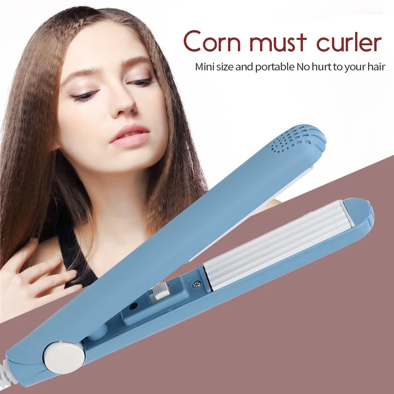 New Mini Curls Hair Straightening Iron Ceramic Curling Iron Corn Corrugate Hair Iron Styling Tools Volume Hair Curler EU
New Mini Curls Hair Straightening Iron Ceramic Curling Iron Corn Corrugate Hair Iron Styling Tools Volume Hair Curler EU