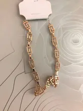 Cadena de cuello corto con hueco de oro de una capa para mujer, collar de joyería Punk retro gótico, novedad