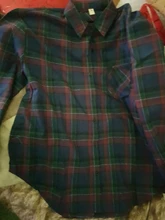 2020 nuevo Otoño Invierno camisas a cuadros mujeres señoras de algodón Casual bolsillo Top suelto de talla grande blusa mujer blusas manga larga