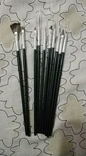 Juego de pinceles acrílicos para decoración de uñas, Set profesional de pinceles para manicura, 10 Uds.