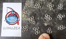 Anillo dividido de acero inoxidable, 50 unids/lote, diámetro de 4mm a 12mm, Conector de doble anillo de pesca resistente