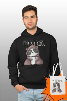 Angemiel Wear I Am So Cool Black Mens Hooded Sweatshirt Bags Kombin
Angemiel Wear I Am So Cool Black Mens Hooded Sweatshirt Bags Kombin