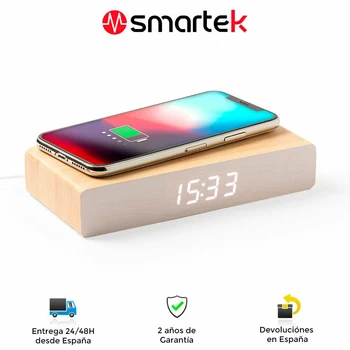 Wireless Smartek SMTK-6264 Wireless Wireless Wireless charger, date and time, alarm, thermometer, microUSB, Iphone, Samsung, xiaomi, Huawei
Wireless Smartek SMTK-6264 Wireless Wireless Wireless charger, date and time, alarm, thermometer, microUSB, Iphone, Samsung, xiaomi, Huawei