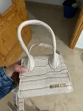 Jacquemus-Mini bolsas cuadradas pequeñas para mujer, diseñador de mano, marca de lujo, bolso de hombro de cuero de PU, trabajo, oficina, 2020