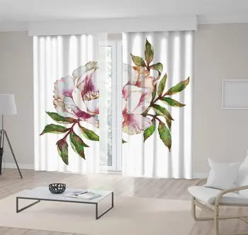 Curtain Peony Flower with Leaves on White Background Floral Artwork Green Purple Beige
Curtain Peony Flower with Leaves on White Background Floral Artwork Green Purple Beige