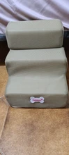 Escalera antideslizante extraíble de 3 escalones para perros y gatos pequeños, escalera de cama desmontable de 35x30x30cm