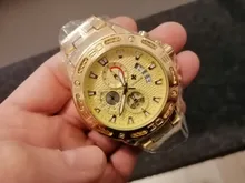 WWOOR-reloj analógico de acero inoxidable para hombre, nuevo accesorio de pulsera de cuarzo resistente al agua con cronógrafo, complemento Masculino deportivo de marca de lujo disponible en color dorado, 2021