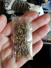 Anillos abiertos de Metal de 4/6/8mm, conectores de anillos partidos para fabricación de joyas