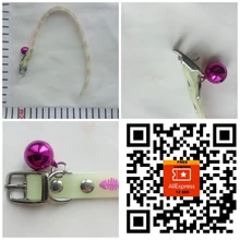 Collares brillantes con campanas para mascotas, brillo nocturno, luz para gatos, collar luminoso